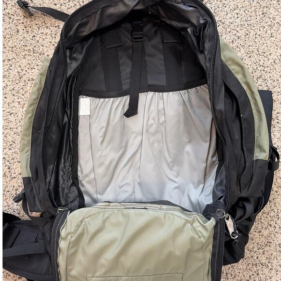 patagonia black hole duffel 90l big sur blue Hole® – Worn Wear® Backpack with Cooler & Color:Light Brown holiday gift guide ergonomically designed shoulder straps